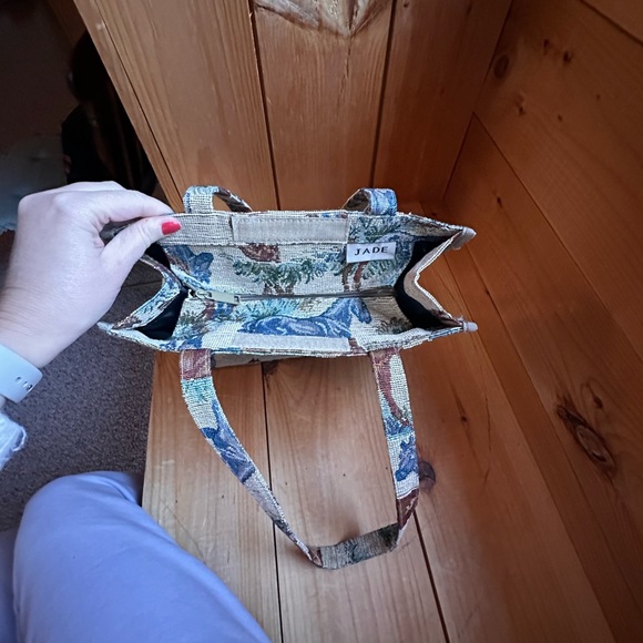 LL Bean Blue Canvas Shoulder Bag and cute canvas tote bag.  2 for 1 price! - Picture 8 of 9